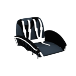 YippieYo seat cover anthracite/black