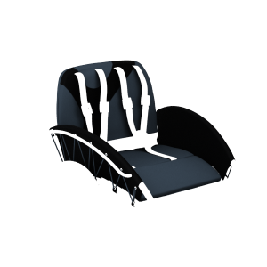 YippieYo seat cover anthracite/black